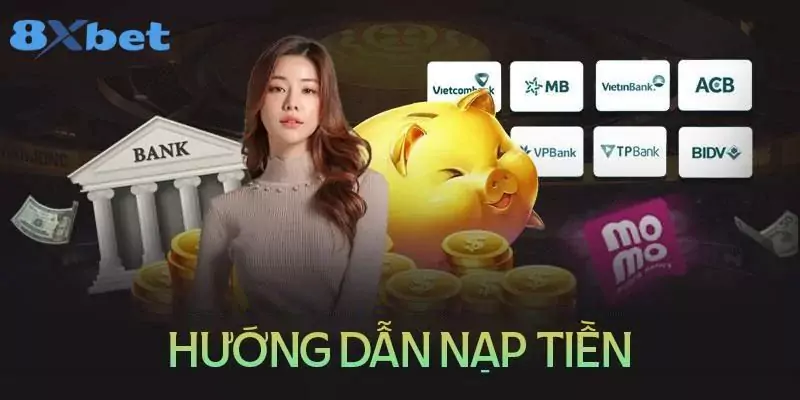 Cách nạp tiền 8xbet được thực hiện với những thao tác vô cùng đơn giản, ngay cả những người chơi mới cũng có thể thành công ngay từ lần nạp đầu tiên.